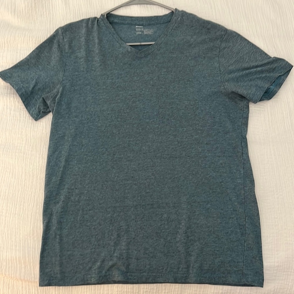 Teal Blue Medium V-neck shirt